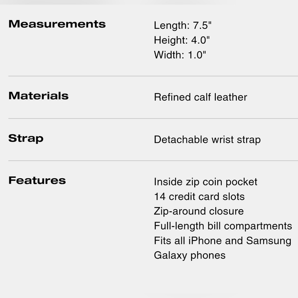 COACH Smooth Black Leather Silver Star Print Zip Around Wristlet Wallet - Picture 4 of 9